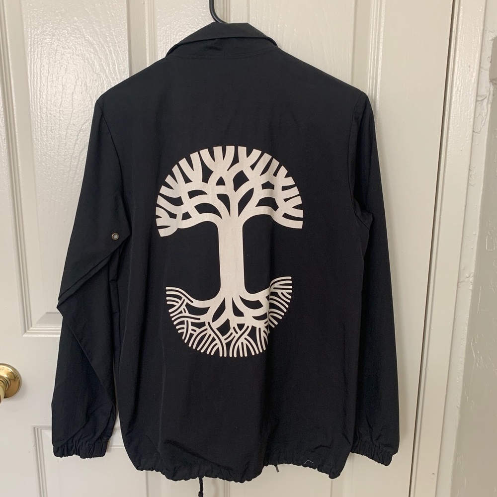 Oaklandish logo button down jacket